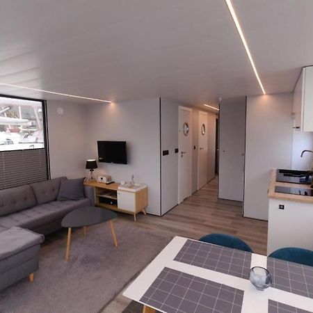 Hausboot Fjord Meeresbrise Mit Dachterrasse In Flensburg Dış mekan fotoğraf