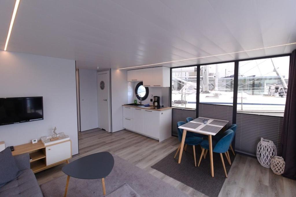 Hausboot Fjord Meeresbrise Mit Dachterrasse In Flensburg Dış mekan fotoğraf